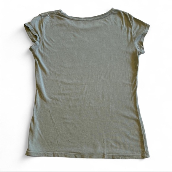 AC/DC Graphic Tee in Olive Green. small - Picture 3 of 4